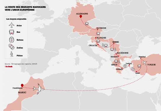 طريق المهاجرين المغاربة الجديدة نحو الإلدورادو الأوروبي | Babelmed