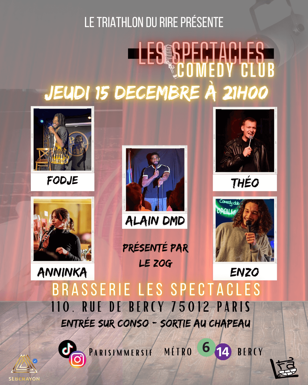Les Spectacles Comedy Club | Le Trac