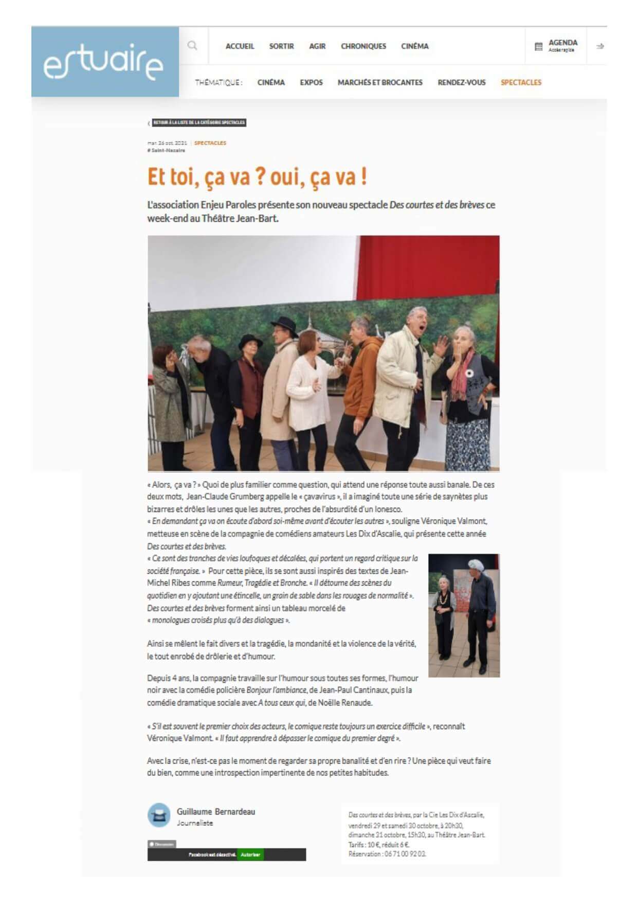 des Ribes et des Grumberg | Cie Enjeu Paroles