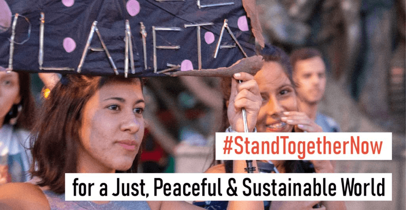 Global Week of Action: "#StandTogetherNow for a Just, Peaceful & Sustainable World" | Forus