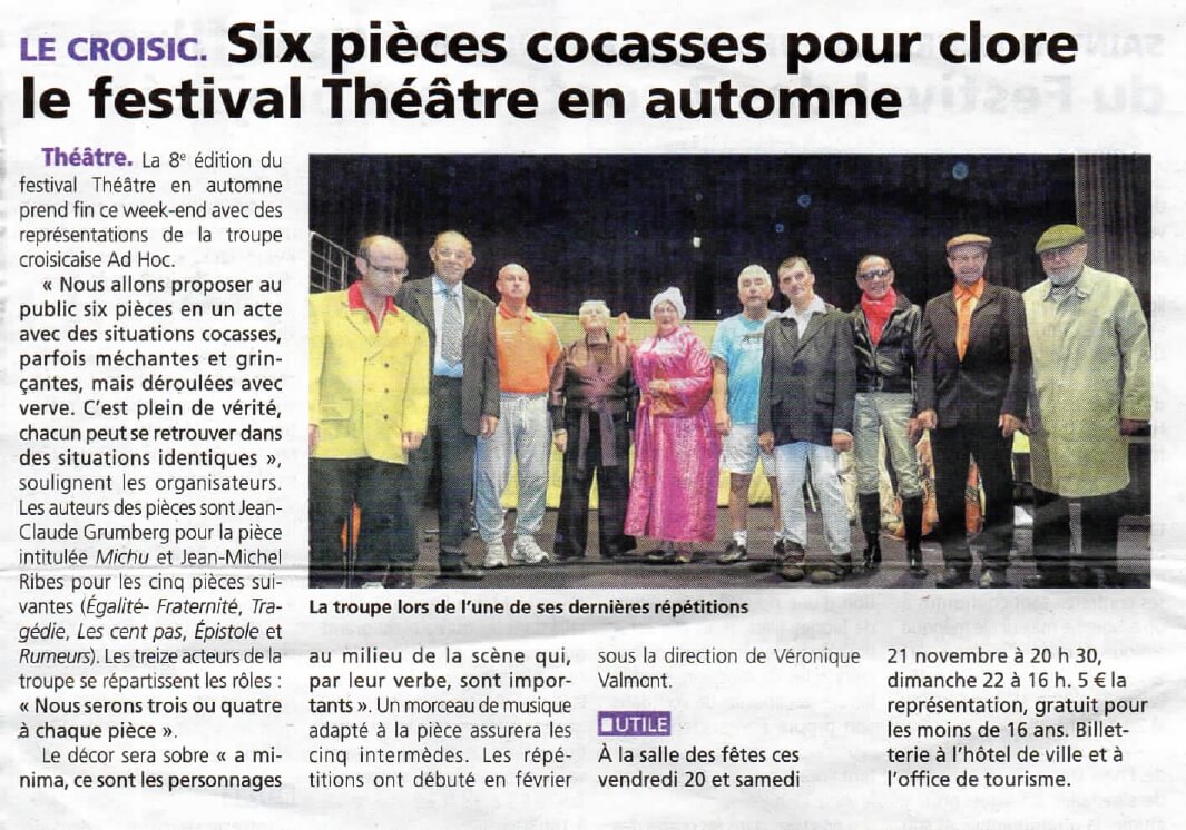 Festival en Automne | Cie Enjeu Paroles