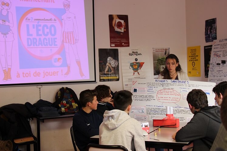 L’ÉCO-DRAGUE s’invite dans les lycées - Santé Environnement Nouvelle-Aquitaine | Générations Cobayes