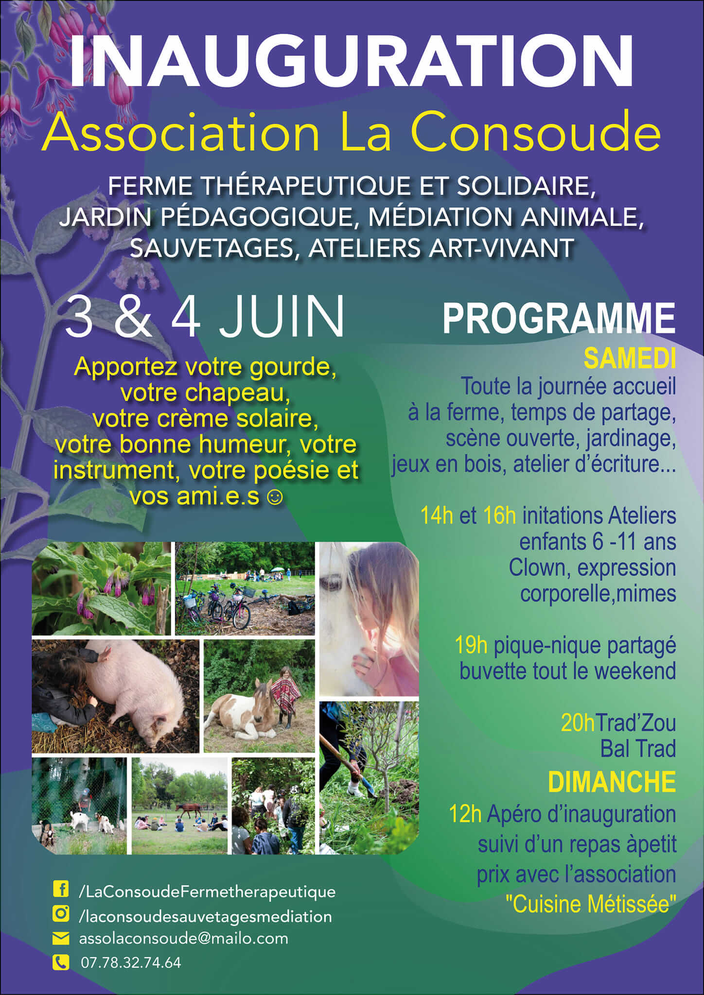 Inauguration de la Consoude | La Ferme thérapeutique La Consoude