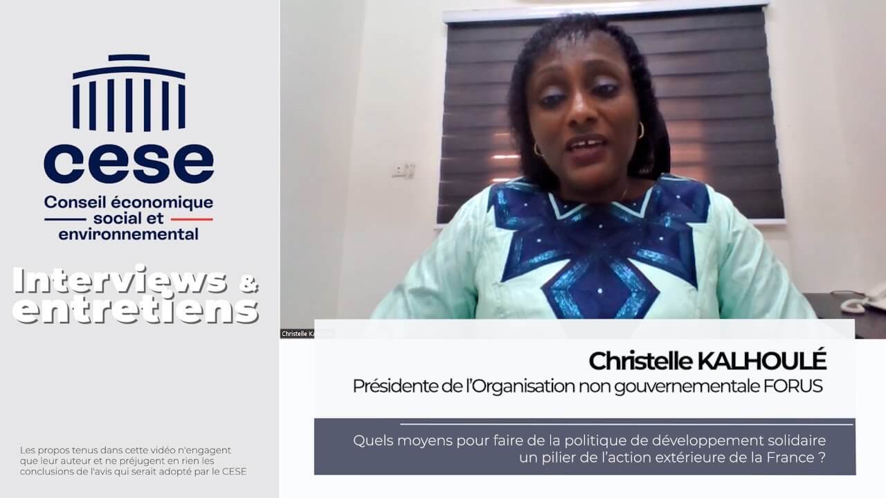 Christelle KALHOULÉ (FORUS) - Le développement solidaire - CESE