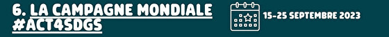 📅The 2023 Global Week to #Act4SDGs | Forus