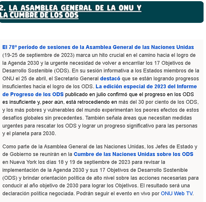 📅 UN General Assembly and SDG Summit | Forus