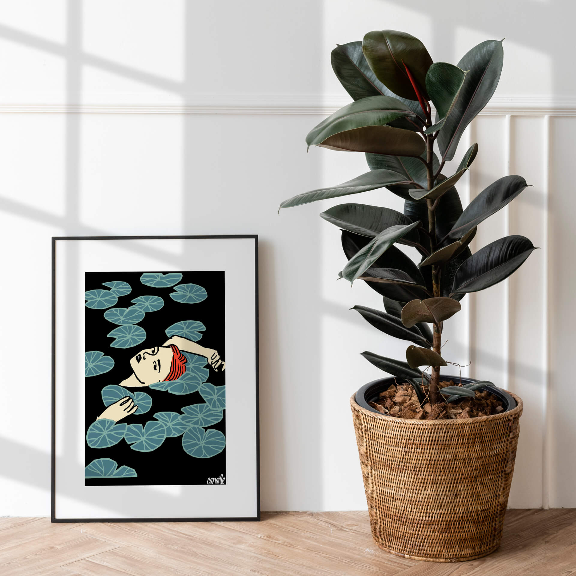 Affiche A3 - Nénuphars | Canaille Illustration