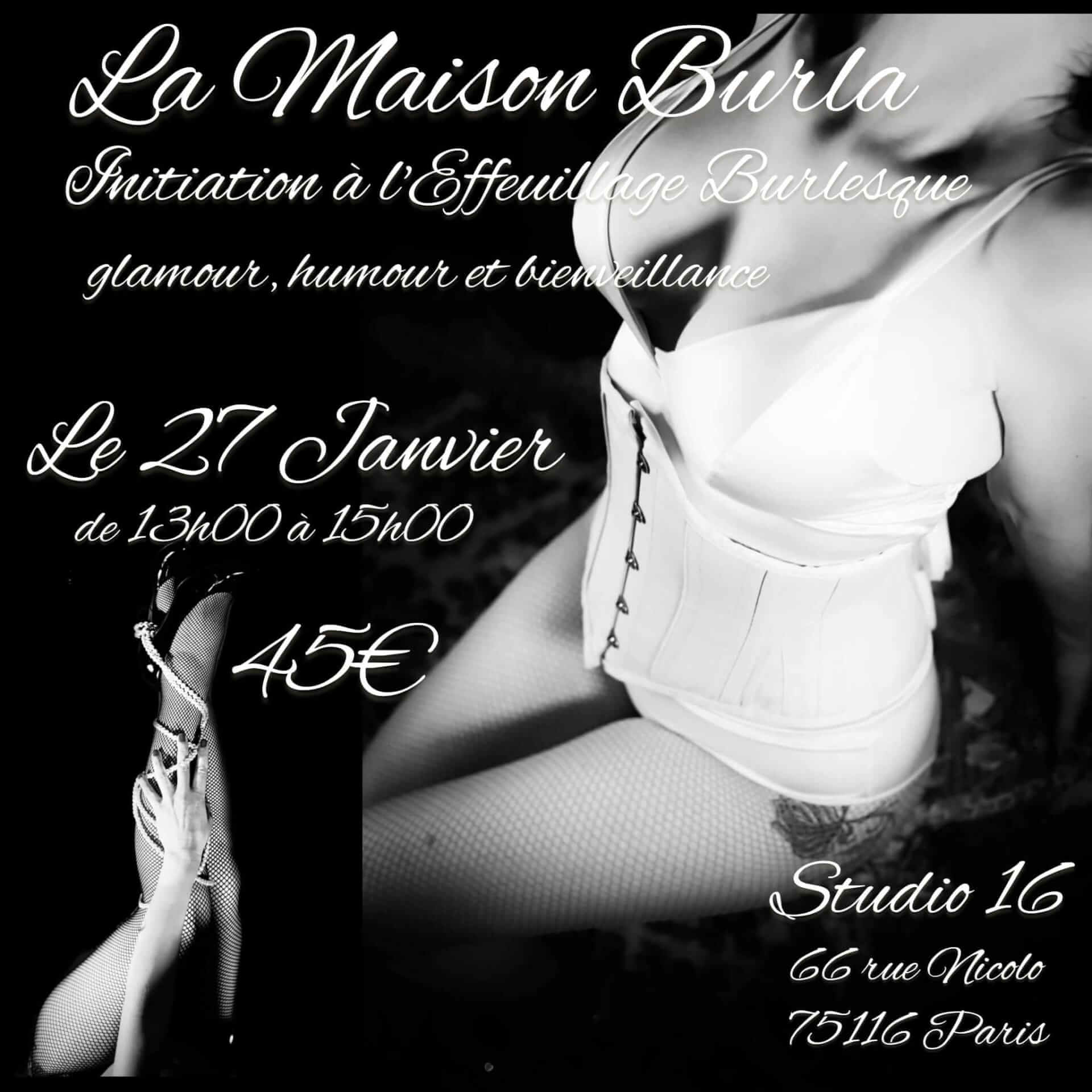 Initiation à l'Effeuillage Burlesque | La Maison Burla