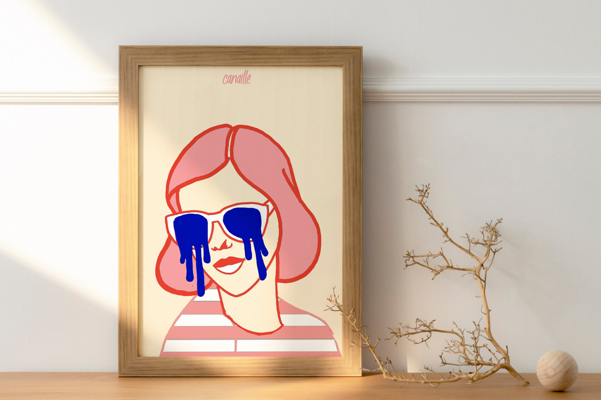 Affiche A3 - Larmes bleues | Canaille Illustration