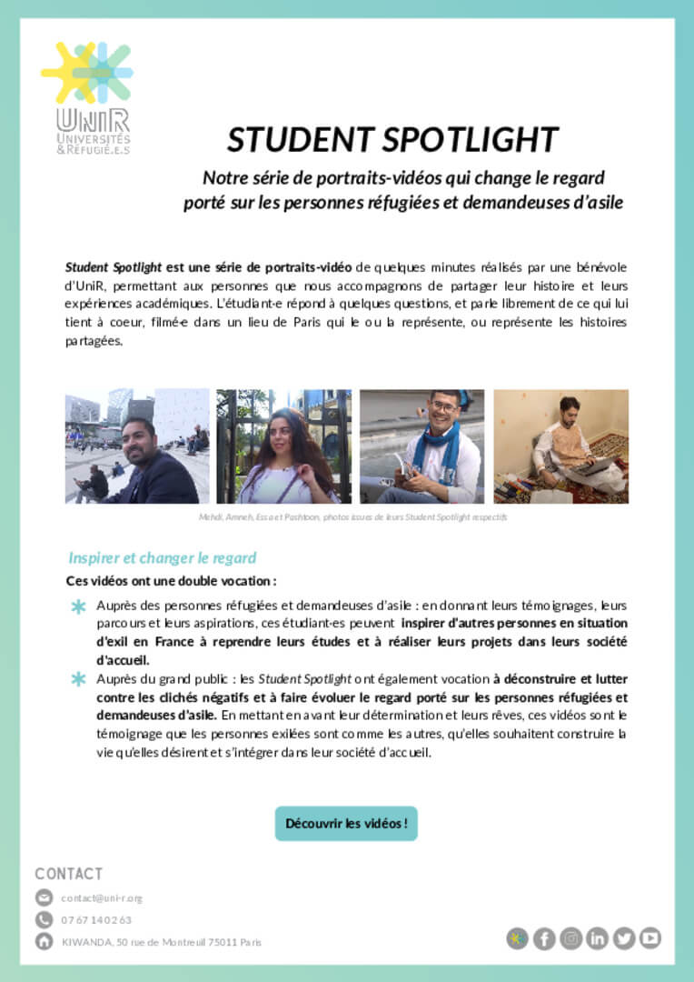 Notre série de portrait d’étudiantes : Student Spotlight | UNI-R