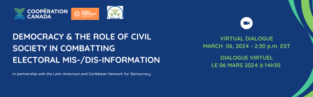 Virtual event - Democracy and the role of civil society in combatting electoral mis-/dis-information | Forus