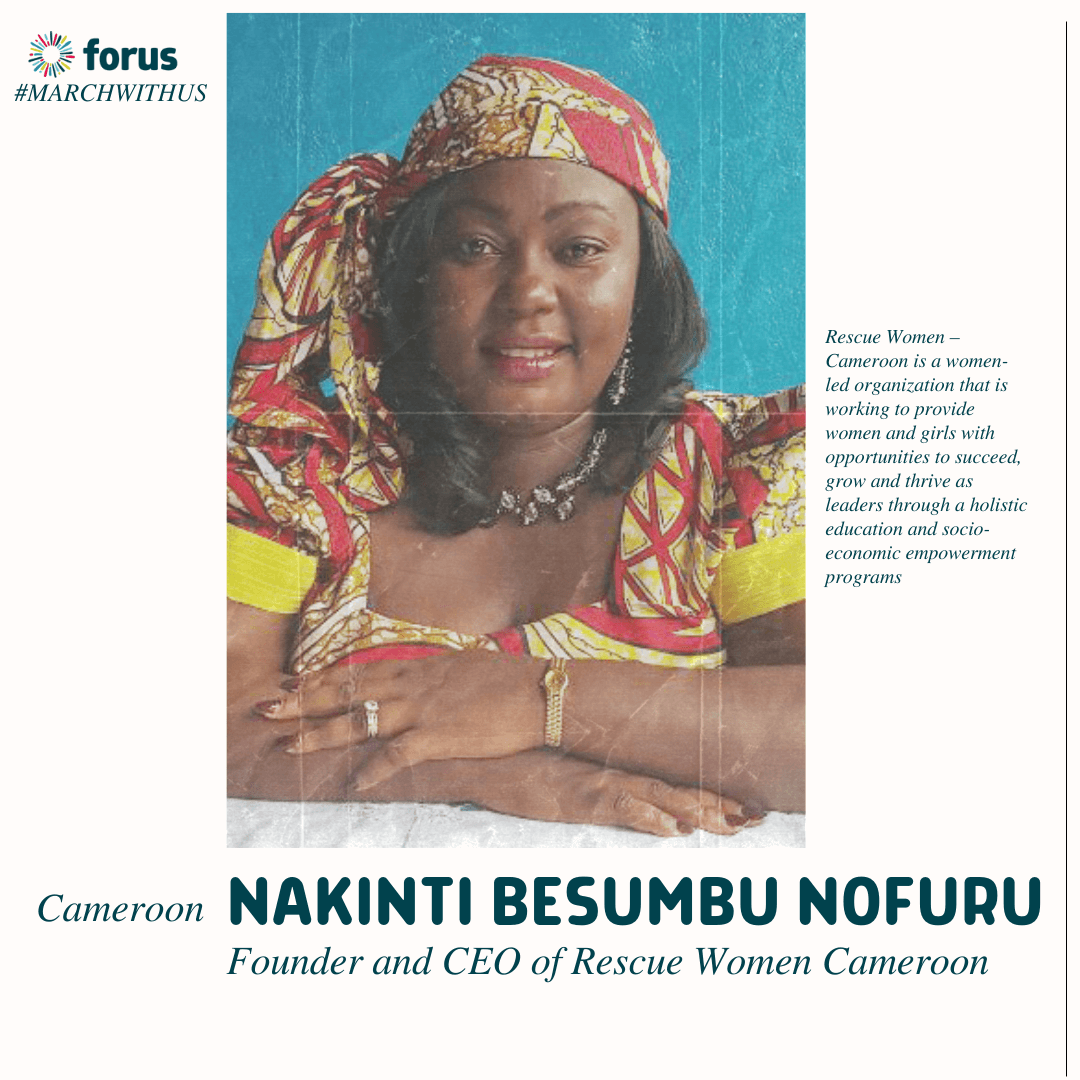 EN- Nakinti Besumbu Nofuru on Rescue Women Cameroon | Forus