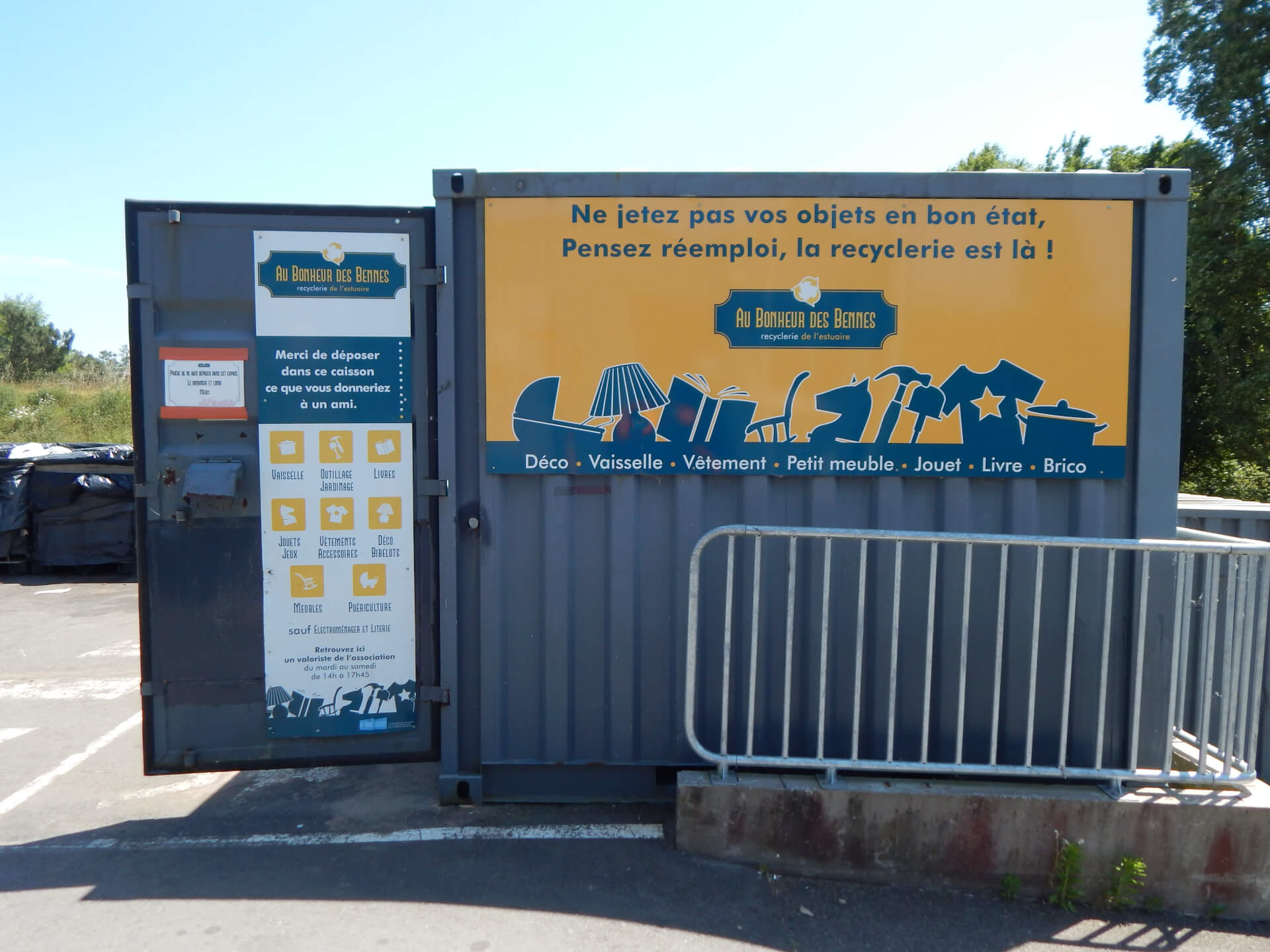 recyclerie au bonheur des bennes decheterie | Au Bonheur des Bennes - recyclerie de l'estuaire