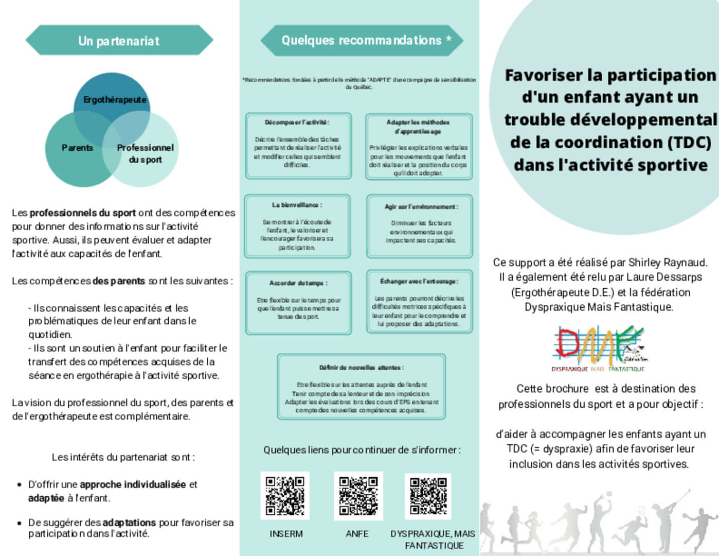 Brochure Sport 2021 | FDMF - Fédération Dyspraxique Mais Fantastique