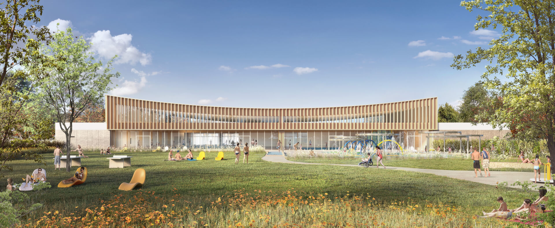 Centre aquatique - Saint-Ouen-l'Aumône 95 | BVL Architecture