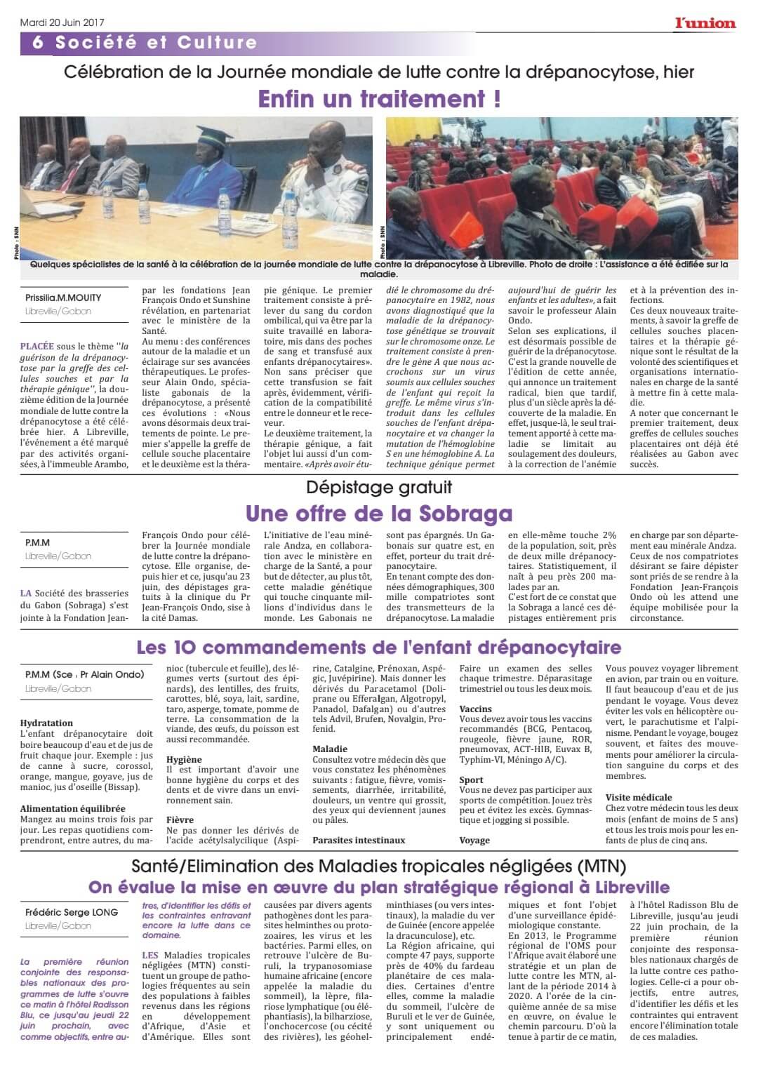 Article du journal : Société et Culture | DrepaGuyane