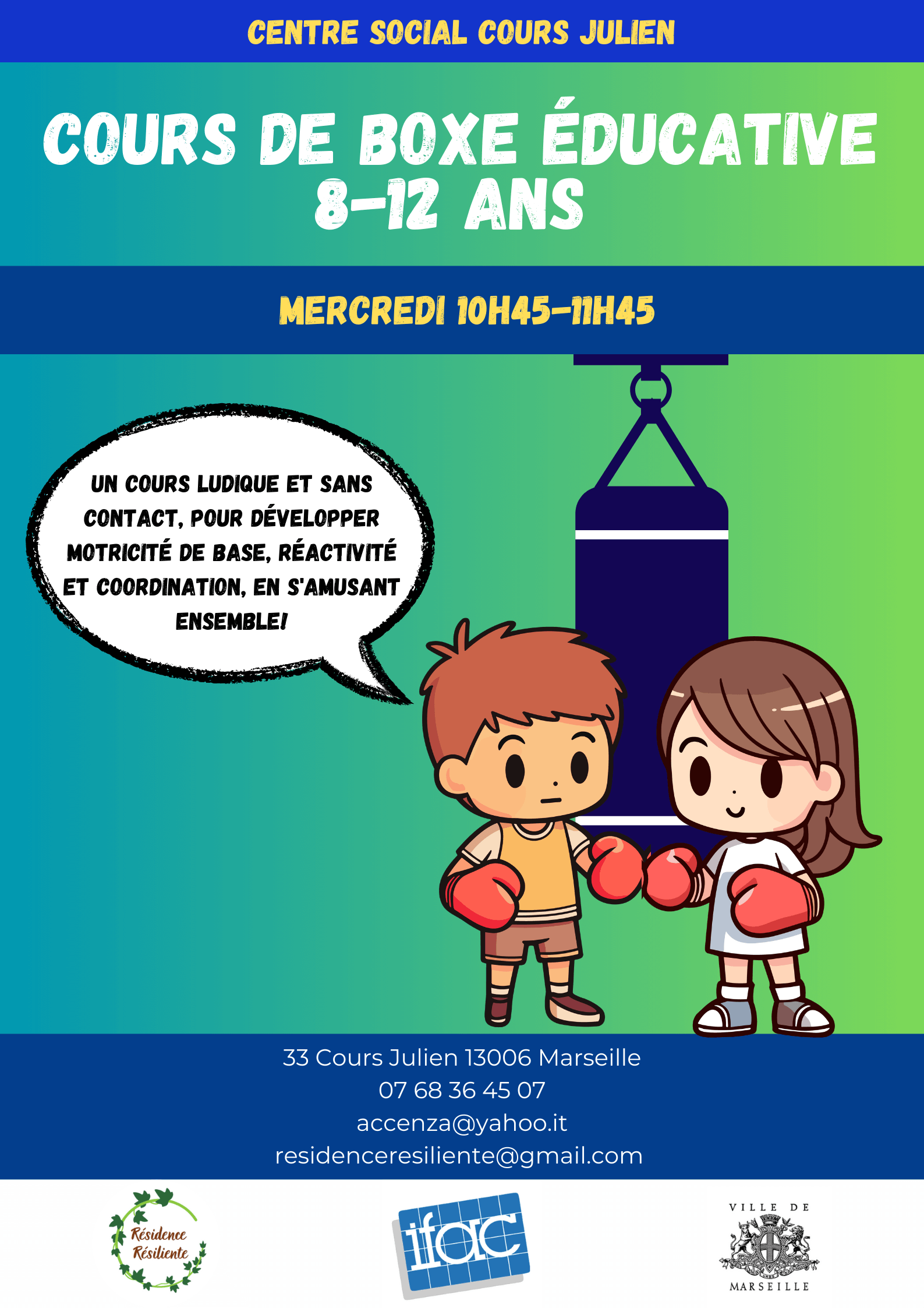 Cours de boxe éducative | Résidence Résiliente