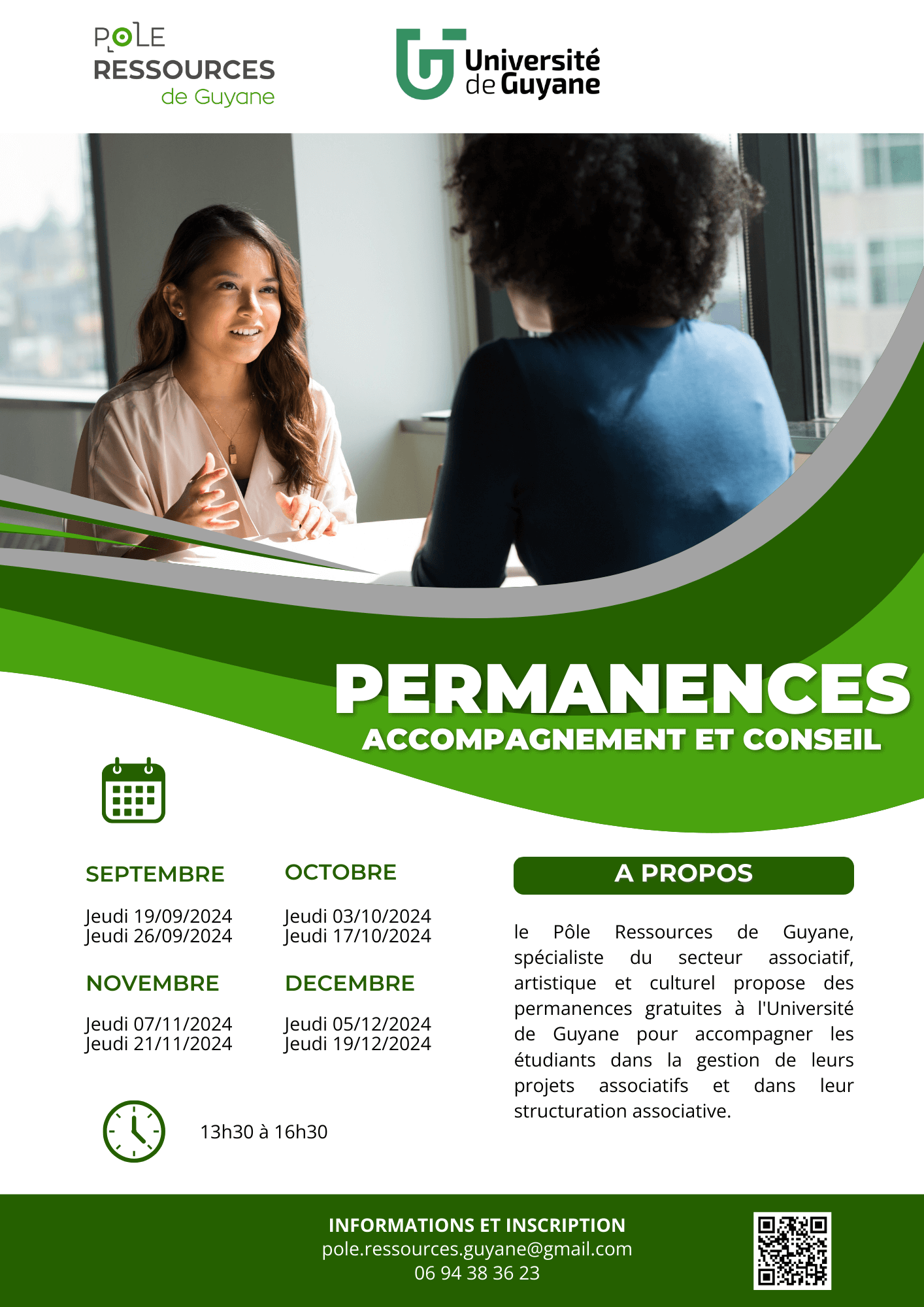 Permanences Accompagnement et Conseil | Pôle Ressources de Guyane