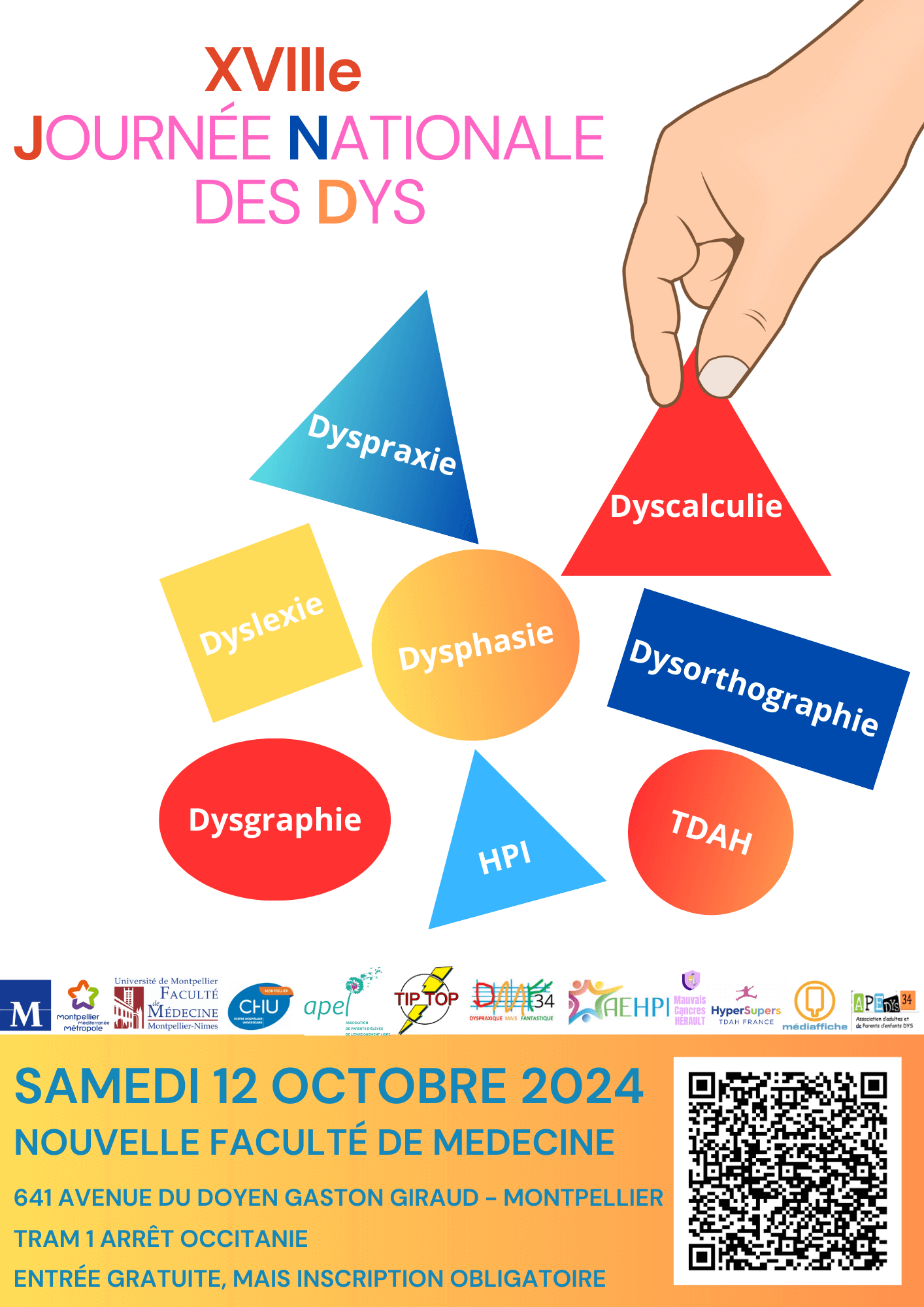 18e Journée Nationale Des DYS " L'accompagnement  vers une inclusion sociale" | FDMF - Fédération Dyspraxique Mais Fantastique
