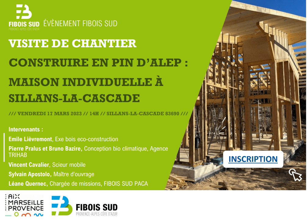 Visite d'un chantier Pin d'Alep à Sillans la cascade (83)- 17 mars | Fibois Sud