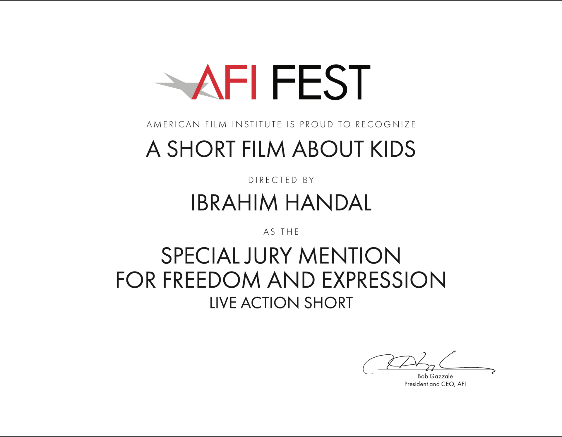 AFI Fest | Ibrahim Handal
