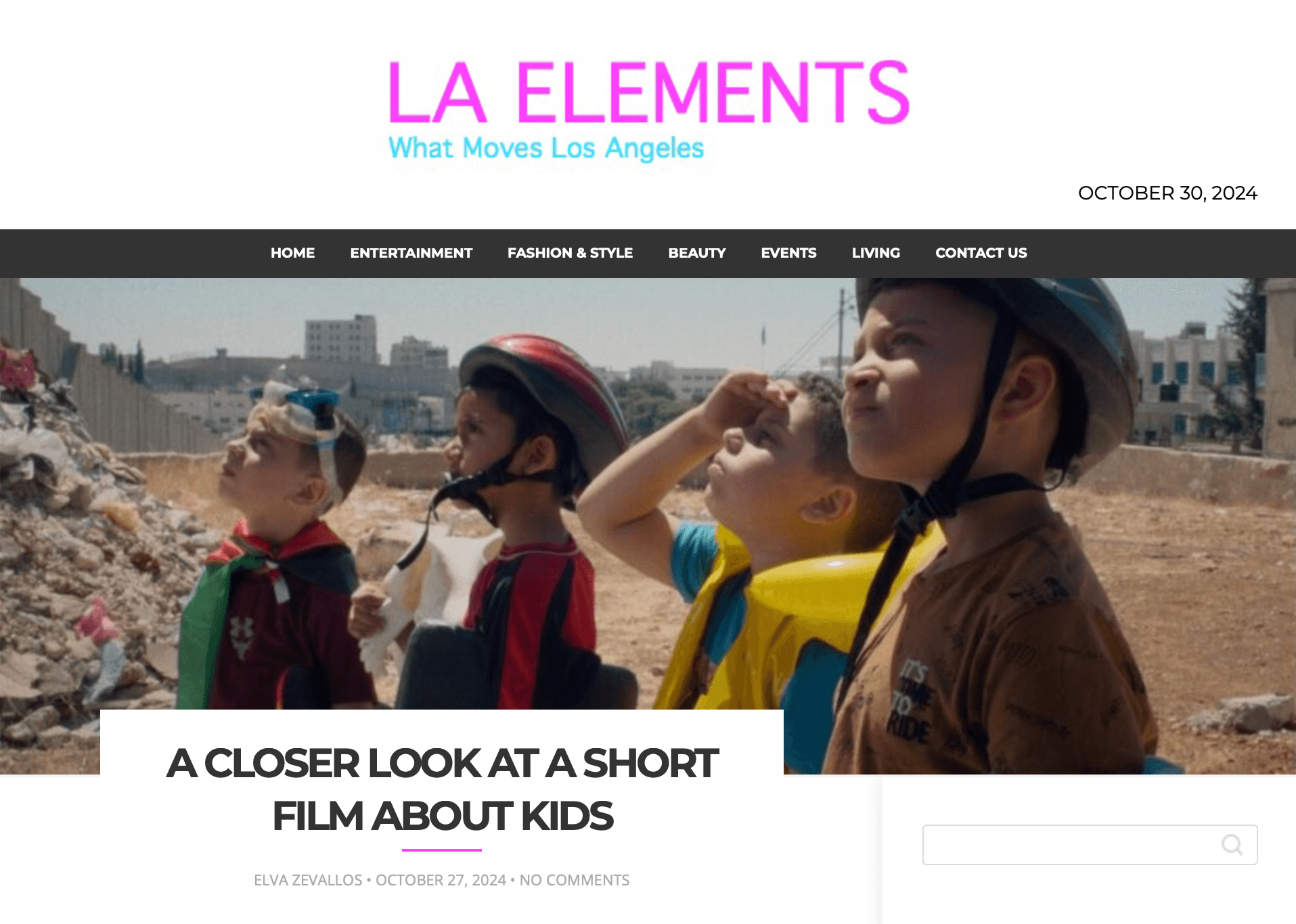 A CLOSER LOOK AT A SHORT FILM ABOUT KIDS - LA Elements | Ibrahim Handal