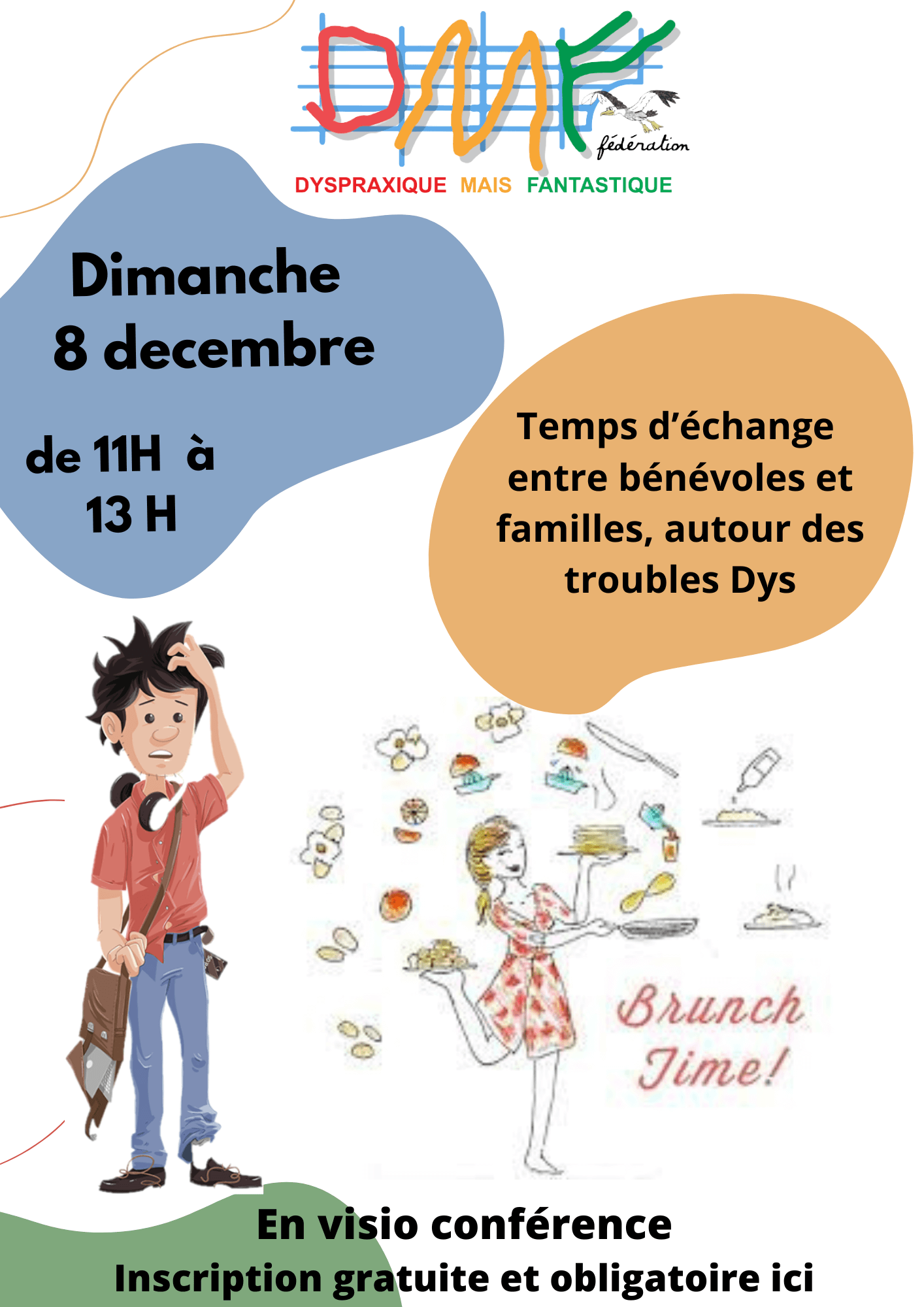 Brunch DYS ! | FDMF - Fédération Dyspraxique Mais Fantastique