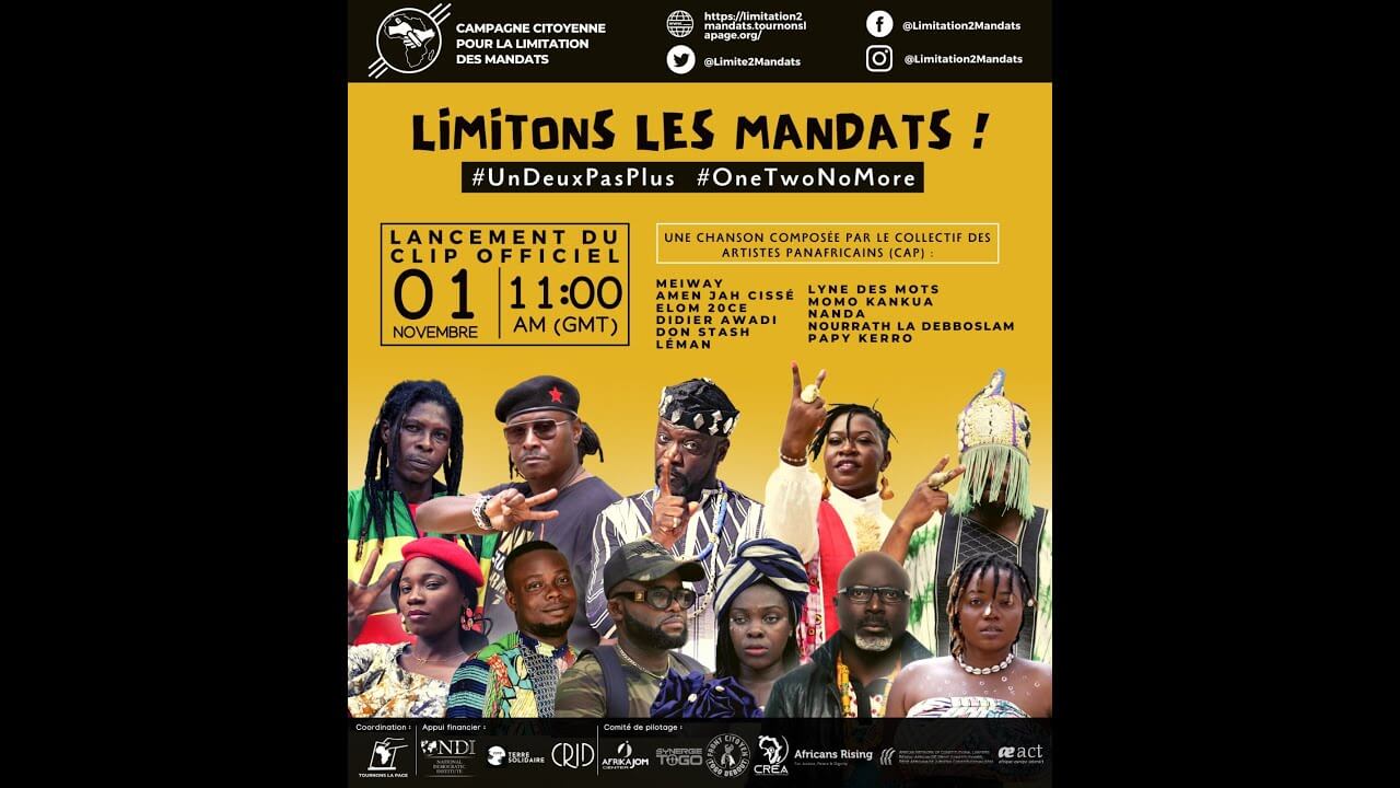 MEIWAY OFFICIEL - CAP (Collectif des Artistes Panafricains) - Limitons les mandats (clip officiel)