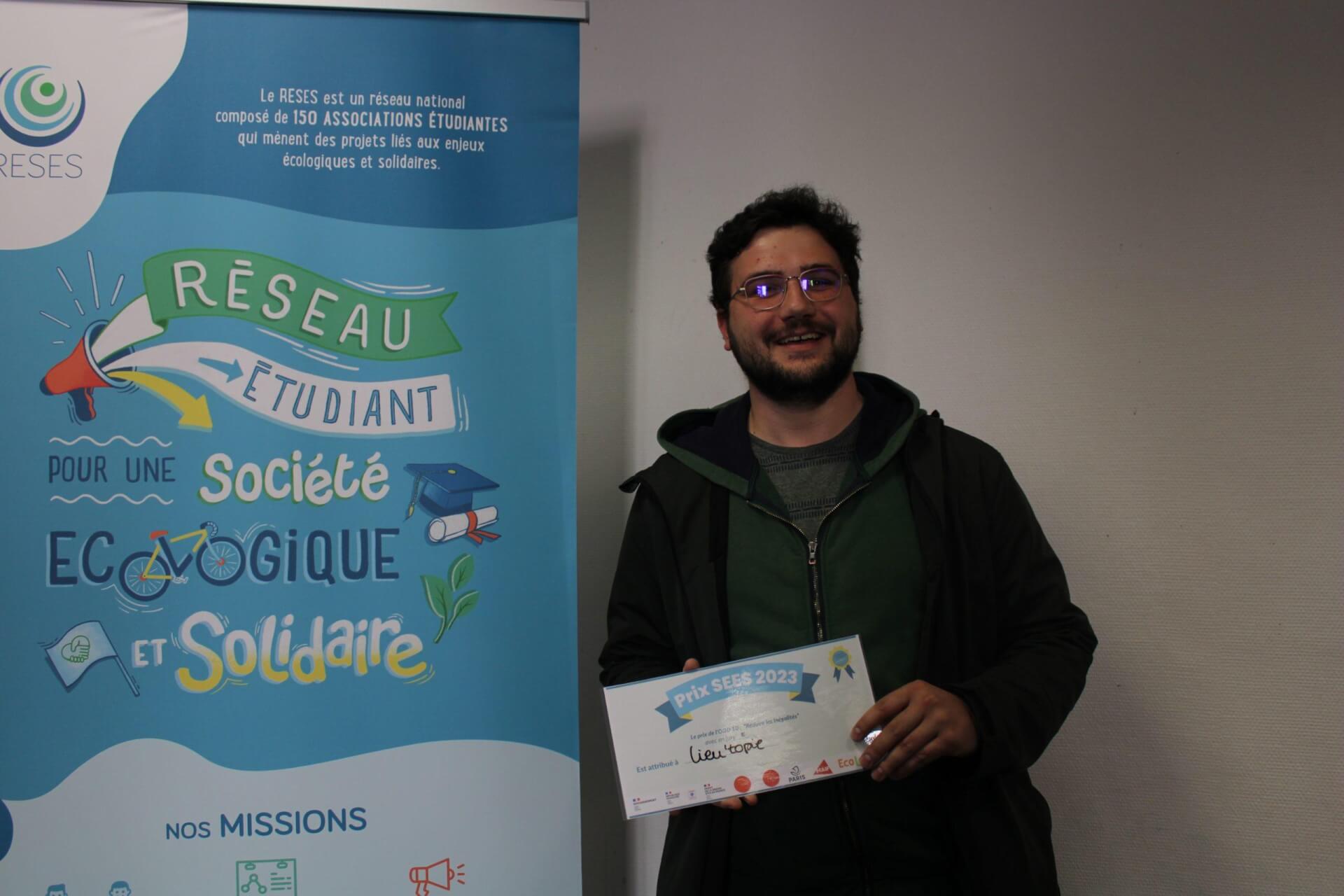 Prix SEES - ODD 10, “Réduction desinégalités” - LieU’topie | RESES