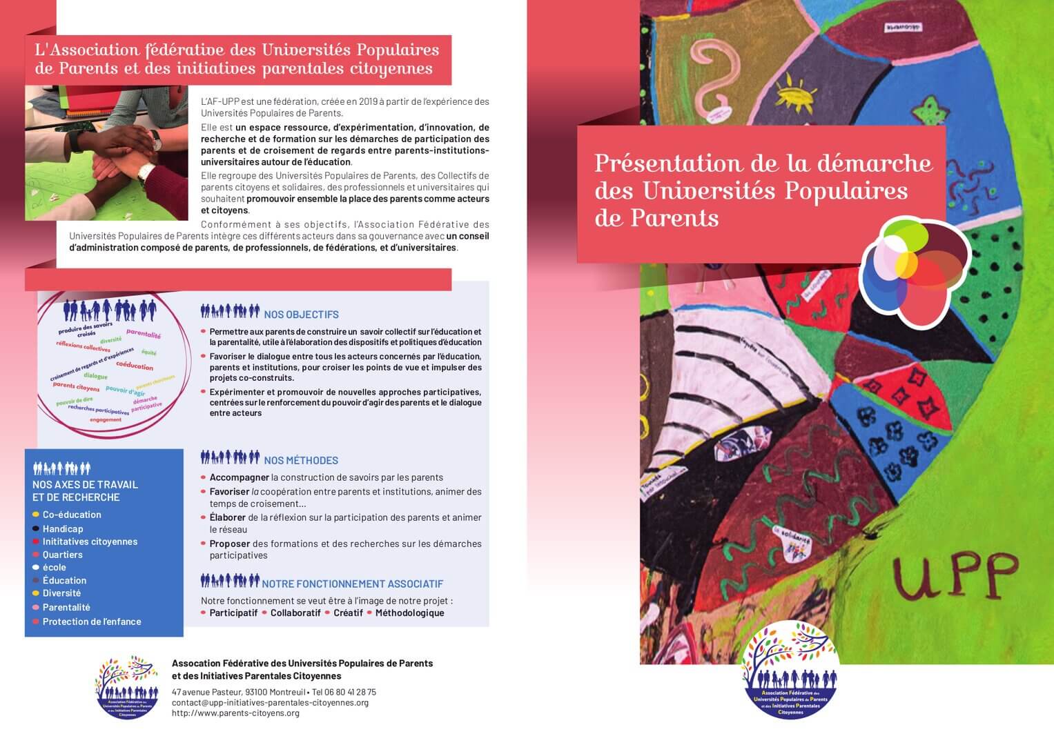Brochure Presentation UPP-AF UPP 4p-2025 | Parents Citoyens