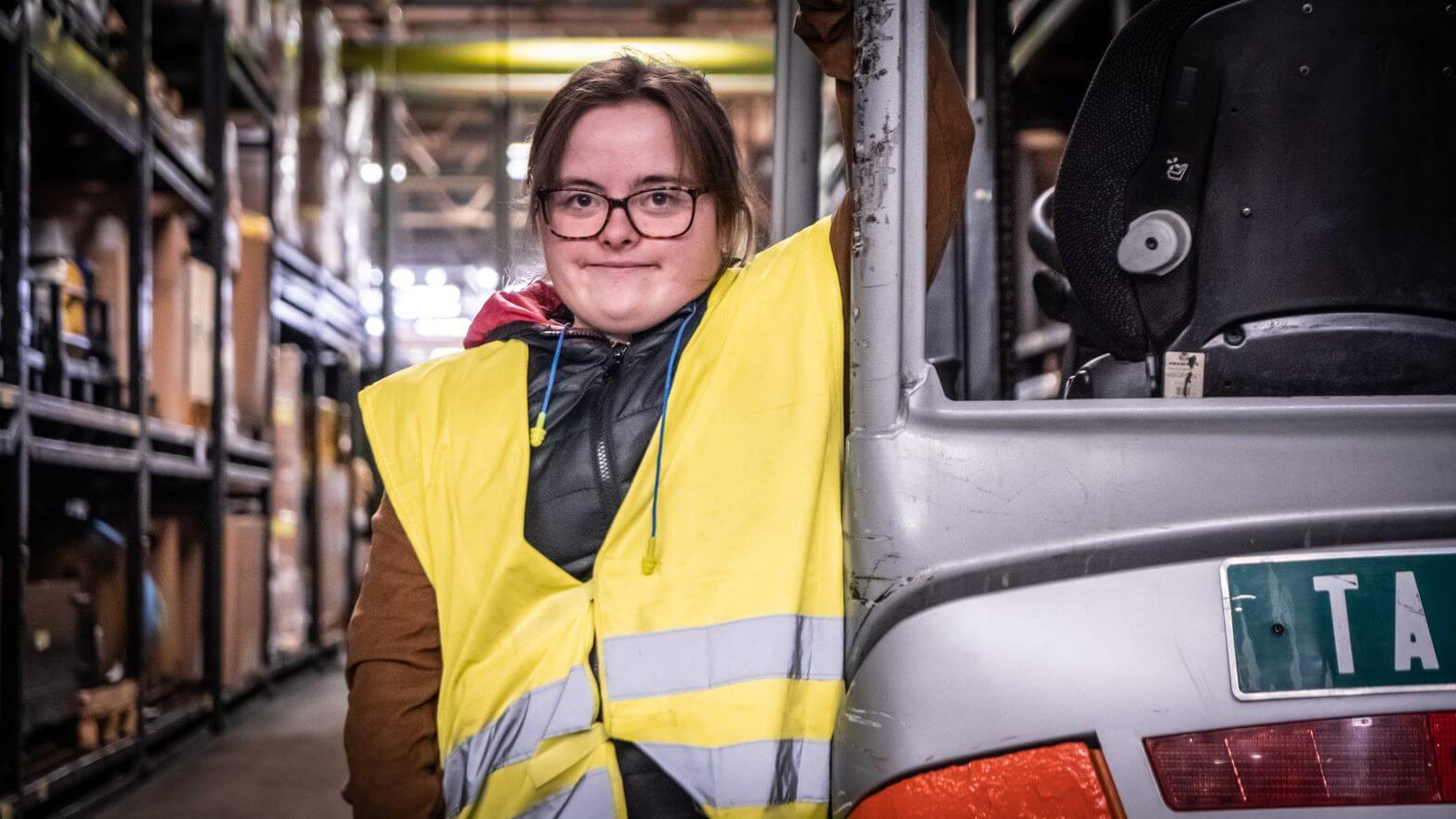 Une personne avec trisomie 21 au travail | Trisomie 21 Nouvelle Aquitaine