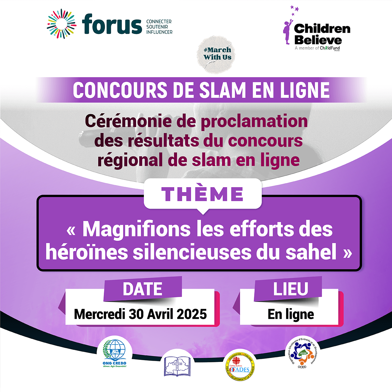 #MarchWithUs Slam contest Children Believe | Forus