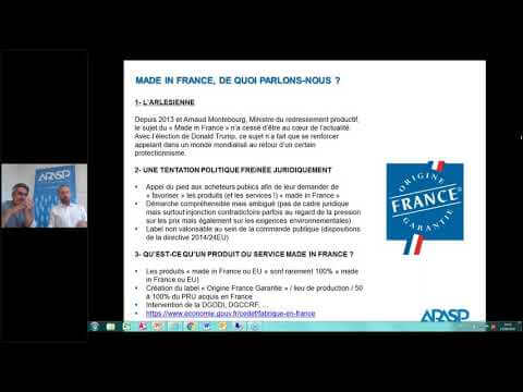 Web Conférence APASP - Le retour en force du made in France dans l'achat public