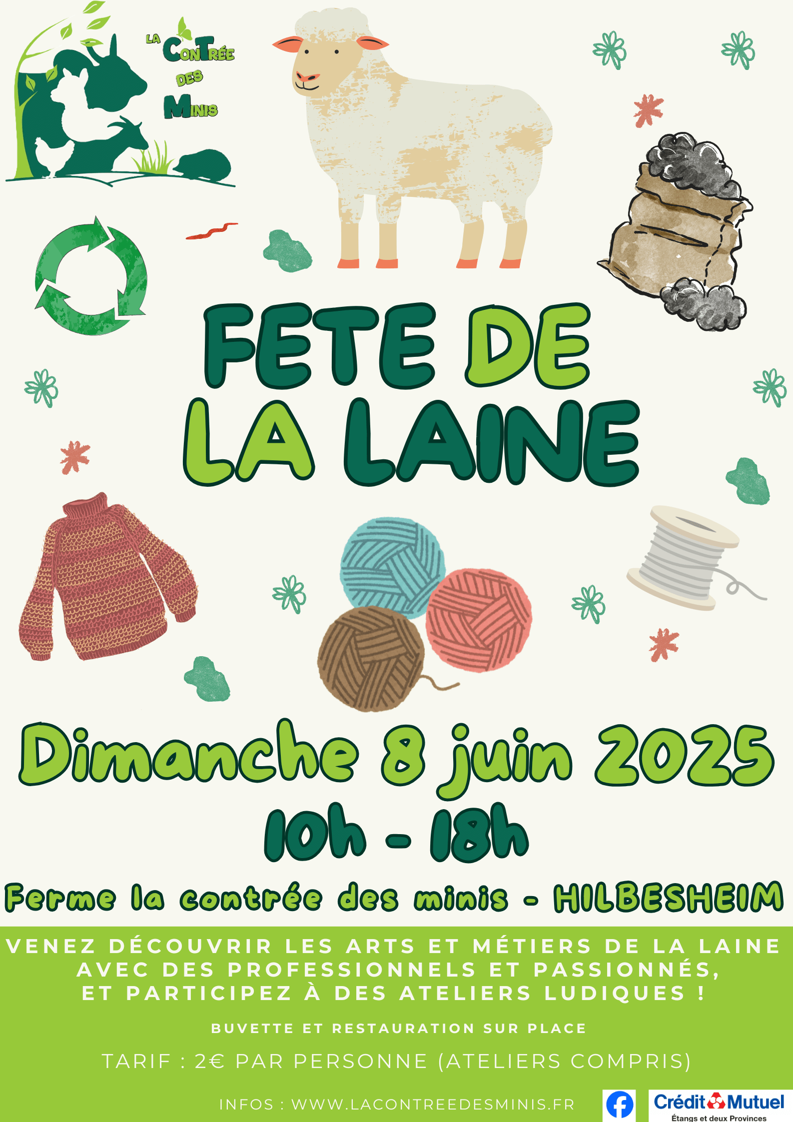 FETE DE LA LAINE A LA FERME LA CONTREE DES MINIS | La contrée des minis