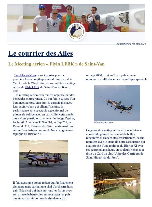 01-05-2025 | Les Ailes de Yoan