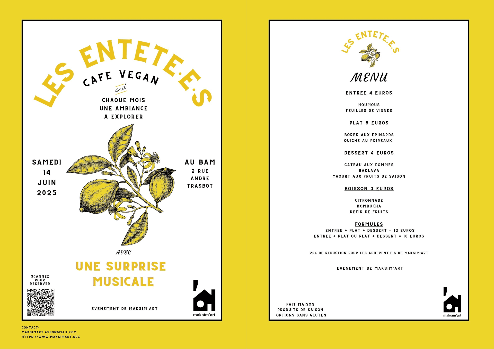CAFE VEGAN | Maksim'ART - Maison autour de l'art