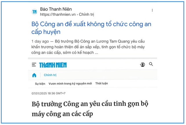 Tại sao chính quyền cộng sản đăng rồi xóa tin "bỏ Công an huyện" ? | Vietnam Fraternité