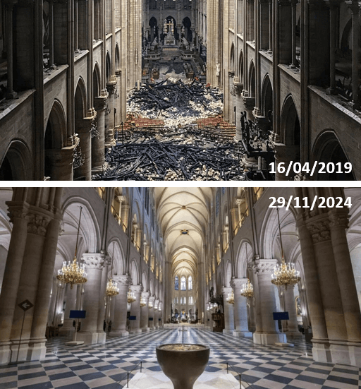 Nhà thờ Đức Bà Paris hồi sinh từ tro tàn và đổ nát | Vietnam Fraternité