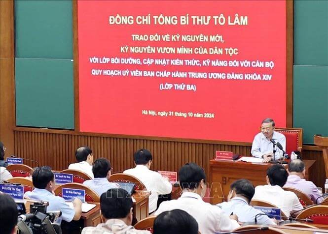 Tô Lâm phớt lờ bầu cử Mỹ trong bài giảng ở Trường Đảng | Vietnam Fraternité