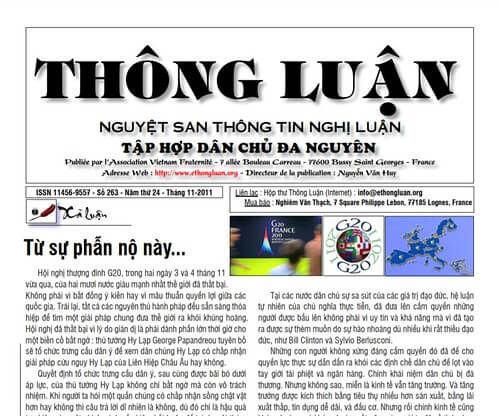 Thông Luận số 263-2011 | Vietnam Fraternité