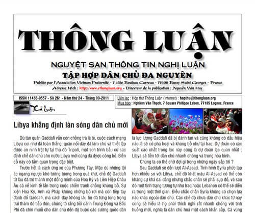 Thông Luận số 261-2011 | Vietnam Fraternité