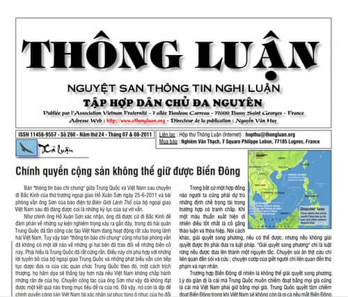 Thông Luận số 260-2011 | Vietnam Fraternité