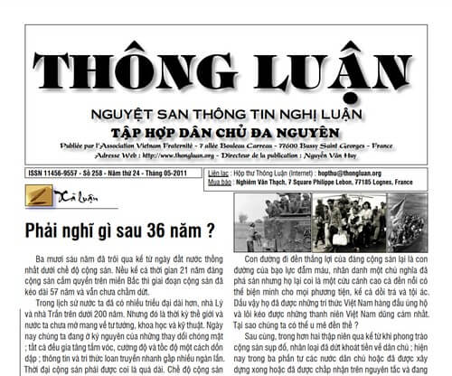 Thông Luận số 258-2011 | Vietnam Fraternité