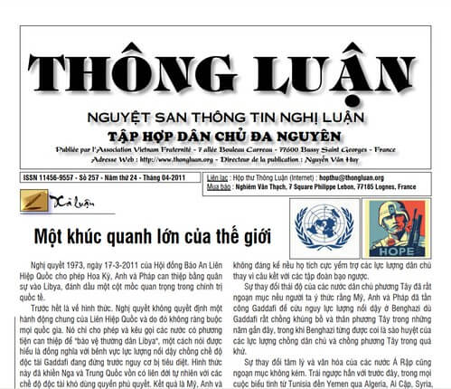 Thông Luận số 257-2011 | Vietnam Fraternité