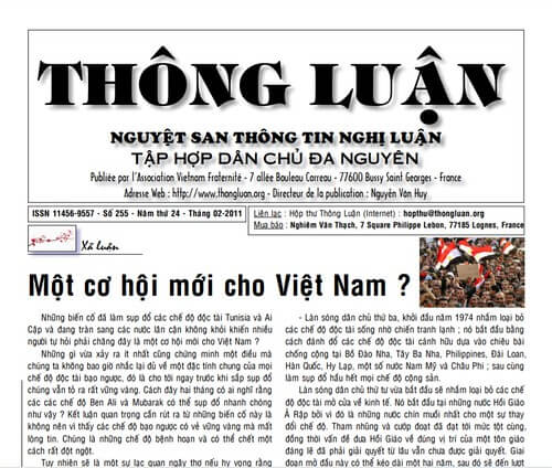 Thông Luận số 255-2011 | Vietnam Fraternité