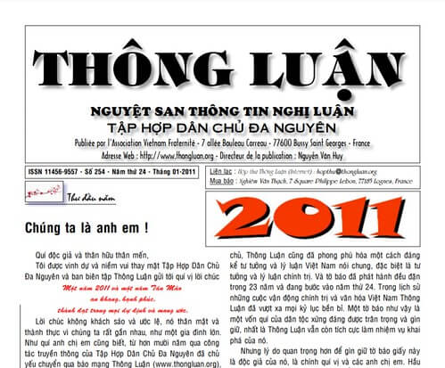 Thông Luận số 254-2011 | Vietnam Fraternité