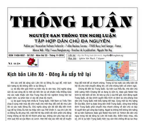 Thông Luận số 252-2010 | Vietnam Fraternité