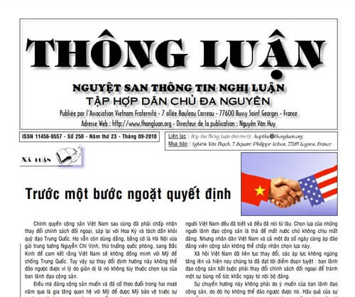 Thông Luận số 250-2010 | Vietnam Fraternité