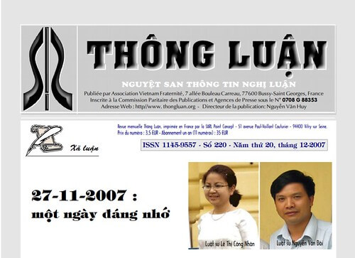 Thông Luận số 220-2007 | Vietnam Fraternité