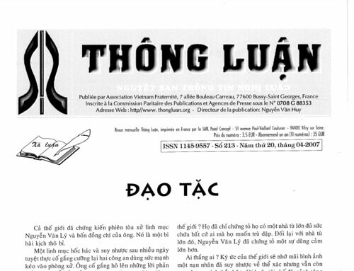 Thông Luận số 213-2007 | Vietnam Fraternité